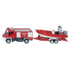 Siku - Fire Engine with Boat 1:87 - 1636 Siku - Fire Engine with Boat 1:87 - 1636